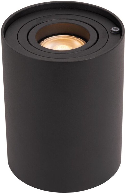 Tube - Tischlampe - ø 9,6 cm - led 3 StepDim - GU10 - 1x5W 2600K/2800K - Schwarz - Lucide