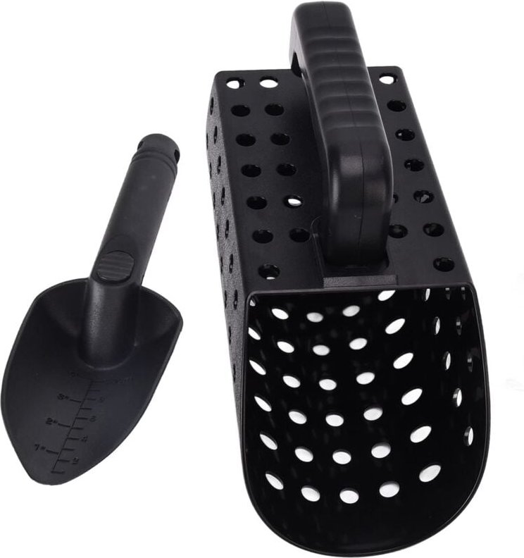 Ej.Life Metalldetektor Schaufel abs Sandsichter Grabwerkzeuge mit Sieb Schatzsuche Werkzeug für Strandschatzsuche Metall...