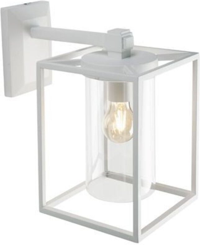 Sovil - Wandlampe von außen 25w große e27 pracciple weiss ip43 597/02