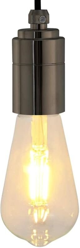 Lampenfassungen 2 Stk. Glänzend Schwarz E27 Vidaxl