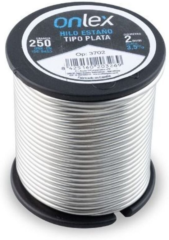 Zinnspule mit 3,5% Silber Ø2mm (250g)