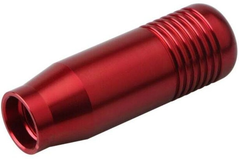 Rot) Schaltknauf, universeller manueller Schaltknauf aus Aluminiumlegierung mit 3 Adaptern