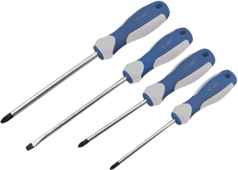 GSC - Set mit 4 Schraubendrehern – 2 Schlitz- und 2 Kreuzschlitzschraubendrehern