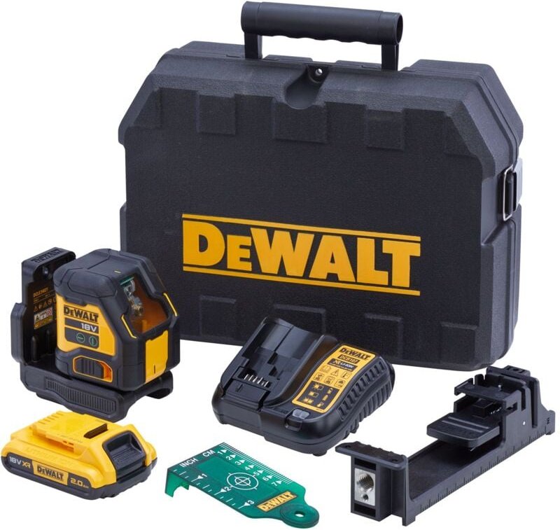 Dewalt - Linienlaser Compact DCLE34021D1 18V Set, 1x 2,0 Ah und Lader im Koffer