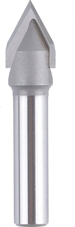 Memkey - x 60 Grad V-Nuten, Schnittdurchmesser: 12 mm, Schaft: 8 mm, CNC-Fräser, Schaftfräser für Adern, Fasen und V-Nut...
