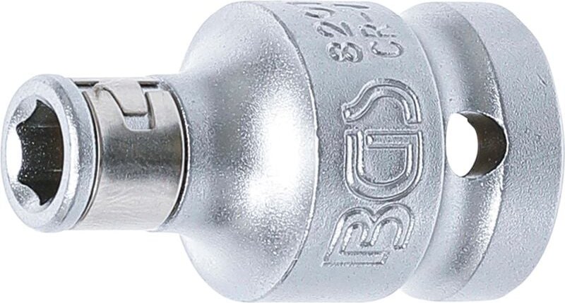 Bgs Technic - Bit-Adapter mit Haltekugel Innenvierkant 12,5 mm (1/2') Innensechskant 6,3 mm (1/4')