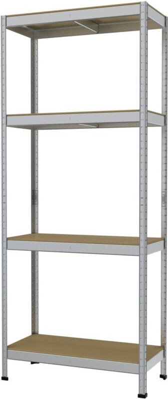 Schwerlastregal 180 x 75 x 35 cm 4 Holzböden 700 kg Regalsysteme