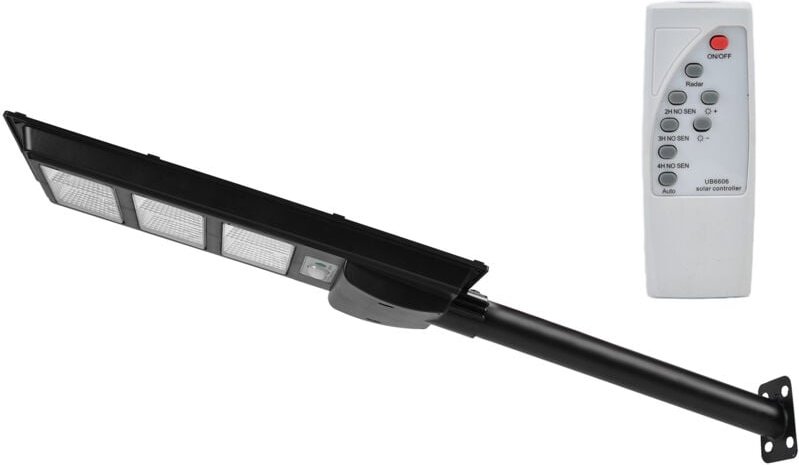 Fafeicy 300 W Solar-Straßenlaterne, 324 LED-Lichtsensor mit Fernbedienung, 15000 mAh-Akku, verschiedene Modi, für Platz,...