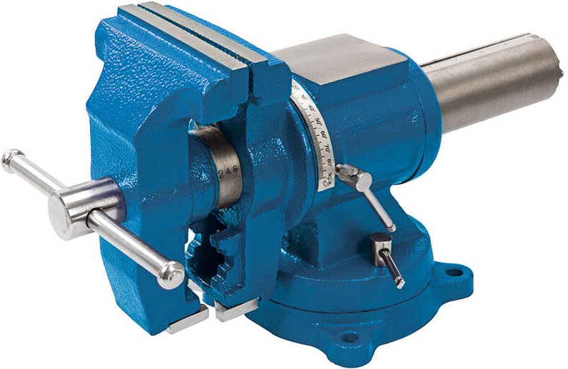 Schraubstock mit Drehteller, 125 mm 360° x 360°