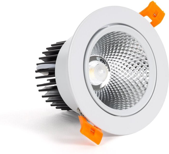 Thumbnail - LED Downlight Einbaustrahler 9W Rund COB CRI90 Ausschnitt Ø 90 mm No Flicker 5000K Kaltweiß