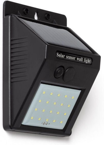 LED-Wandleuchte Aussen Solar IP65 mit Dämmerungsschaltung 6500K Kaltweiß