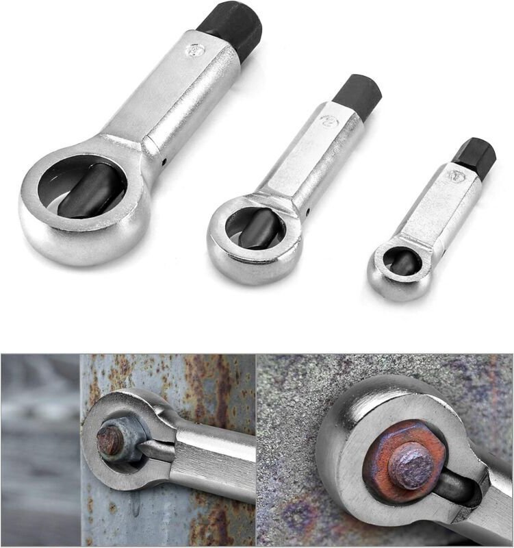 Mutternsprenger-Set, Werkzeug zum Entfernen beschädigter Muttern, 9-12 mm/12-16 mm/16-22 mm (3-teilig)