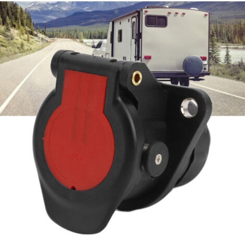 24V 15-poliger Anhängersteckeradapter Stabile Leistung für Wohnwagen, Boote, Freizeitfahrzeuge - Trimec