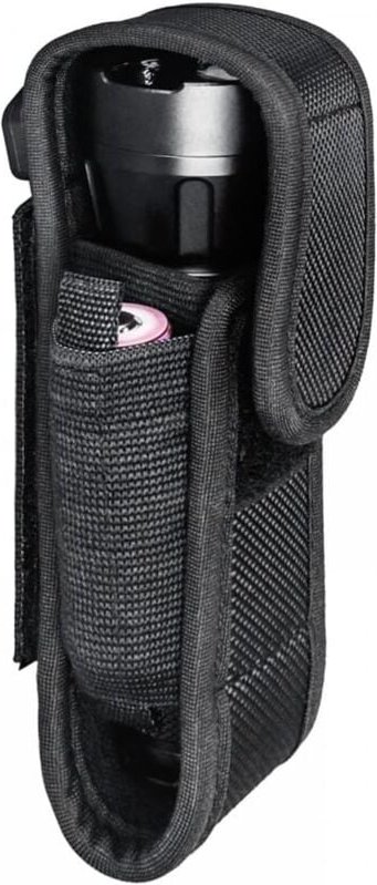 Taschenlampentasche, vertikale Taschenlampen-Gürteltasche aus Nylon für taktisches Taschenlampenholster für Polizei-Mili...