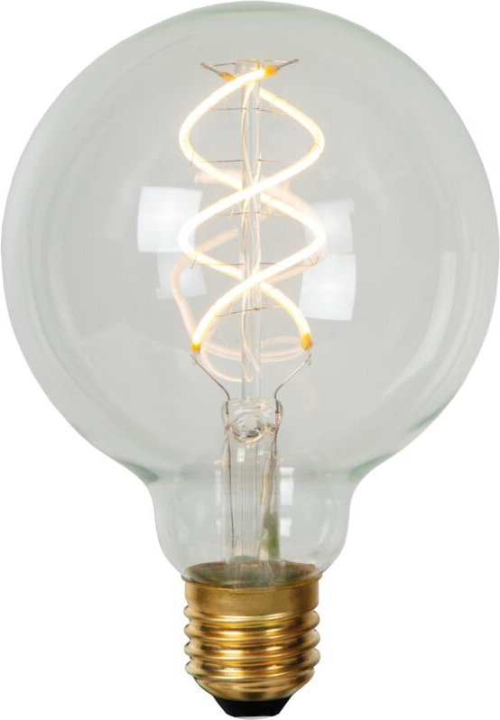 Lucide - G95 - Glühfadenlampe - ø 9,5 cm - led Dim. - E27 - 1x4,9W 2700K - Transparent