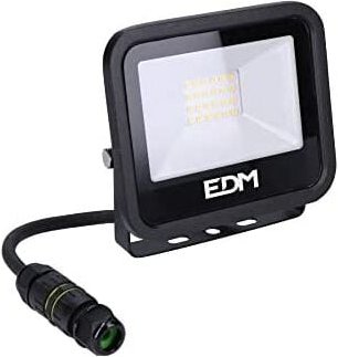 EDM - led-scheinwerfer 20w 1520lm 6400k kaltes licht schwarz serie 12,4x10,6x2,8cm