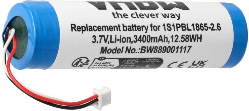 Vhbw - Akku kompatibel mit Philips Avent SCD841, SCD841/26, SCD845/26 Babyphone Babytalker (3400 mAh, 3,7 v, Li-Ion)