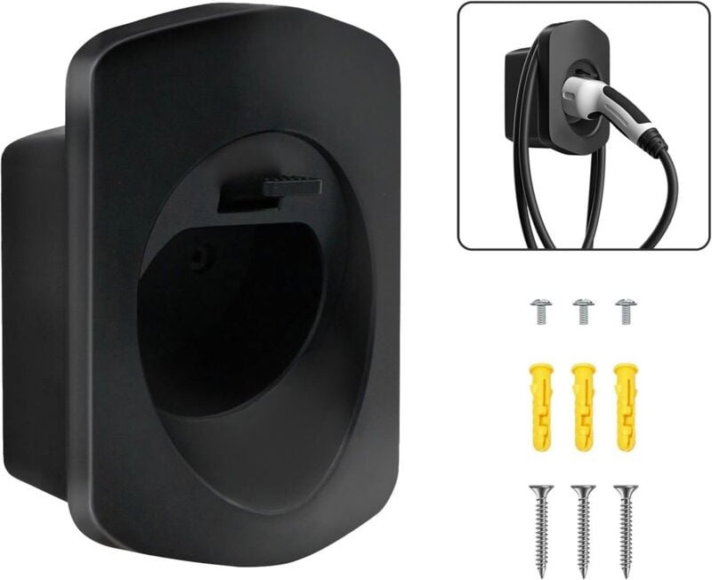 Thumbnail - Wallbox Kabel Wandhalterung Typ 2 Ladehalterung Typ 2 für Elektroautos mit IEC 62196-2-Anschluss EV Cable Organizer Lade...