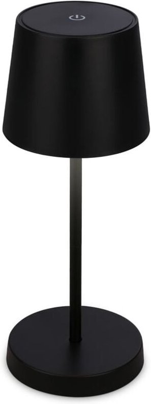 Boja led Tischlampe kabellos IP44, Dimmbar, Touch, Kabellos, Spritzwasserschutz, schwarz, Ø10,5 x 26 cm - Briloner