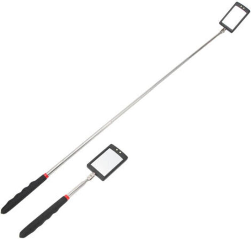 360 Grad drehbarer, LED-beleuchteter Teleskop-Inspektionsspiegel für die Kfz-Mechanikreparatur