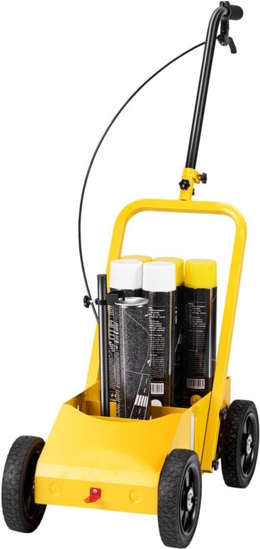 Mophorn - Linienmarkierungsmaschine 24 x 13 x 35,4 Zoll, 4 Räder, strapazierfähig mit einstellbarer Breite für Straßen, ...