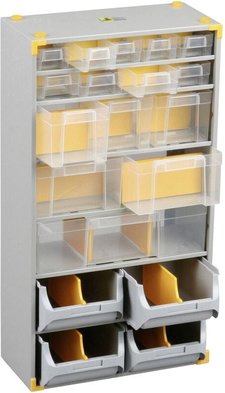 Kleinteilemagazin VarioPlus Depot M40 Metall silber Aufbewahrung Werkstatt - Allit