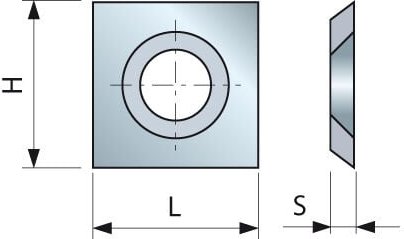 Vierkantscheißer 31° 14x14x2 - F03FH03034 -RG01MAA310