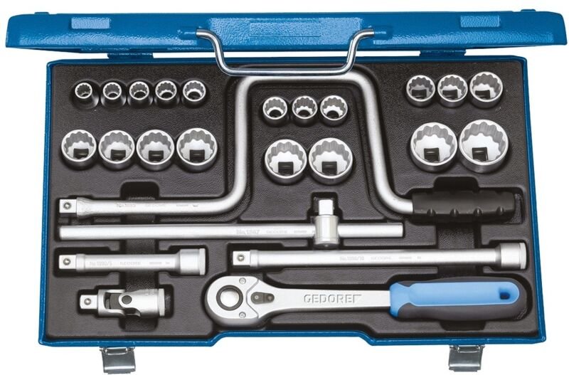 Thumbnail - Steckschlüssel-Satz 1/2 25-tlg. ud 10-32 mm - Gedore