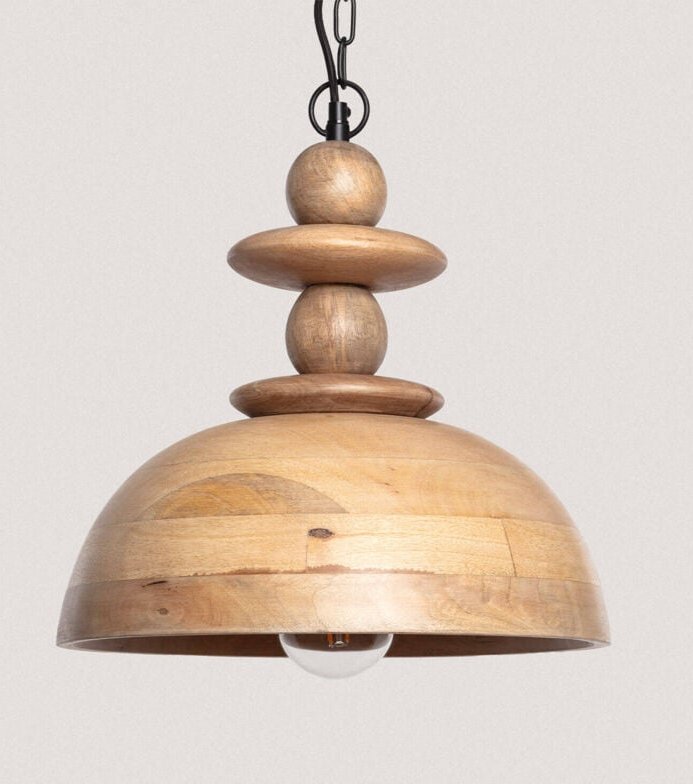 Pendelleuchte Holz Solstice illuzia Natürlich