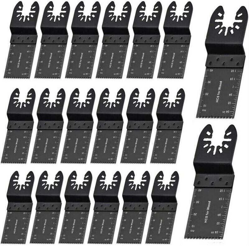 20 Stück 35 mm Universal-Oszillierende Sägeblätter für Metall und Holz – Schnellspann-Multifunktionswerkzeug für DeWalt,...