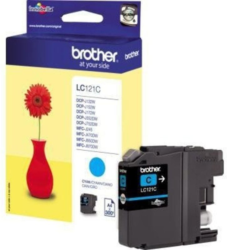 Tintenpatrone Originalzubehör LC-121C ca. 300 Seiten cyan 3,9ml
