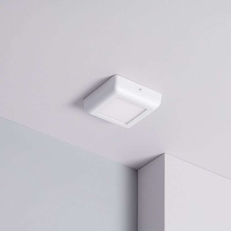 Thumbnail - Efectoled - LED-Deckenleuchte 6W Eckig Metall 122x122mm Design White 6000K Kaltweiß