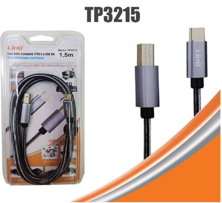 Trade Shop Traesio - Trade Shop - usb bm usb type-c standard für elektrische organ computer 1.5MT TPC3215 -