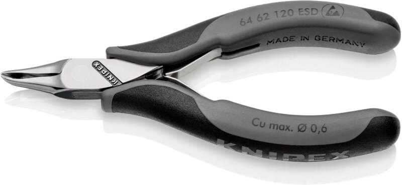 KNIPEX 64 62 120 ESD Elektronik-Vornschneider ESD mit Mehrkomponenten-Hüllen 120 mm