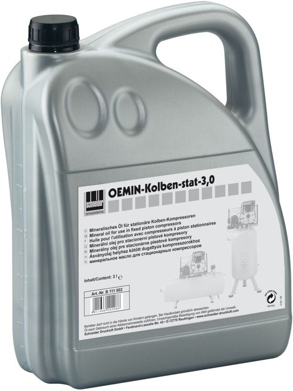 Schneider - Druckluft OEMIN-Kolben-stat für Kolben-Kompressoren, Inhalt 3 Liter