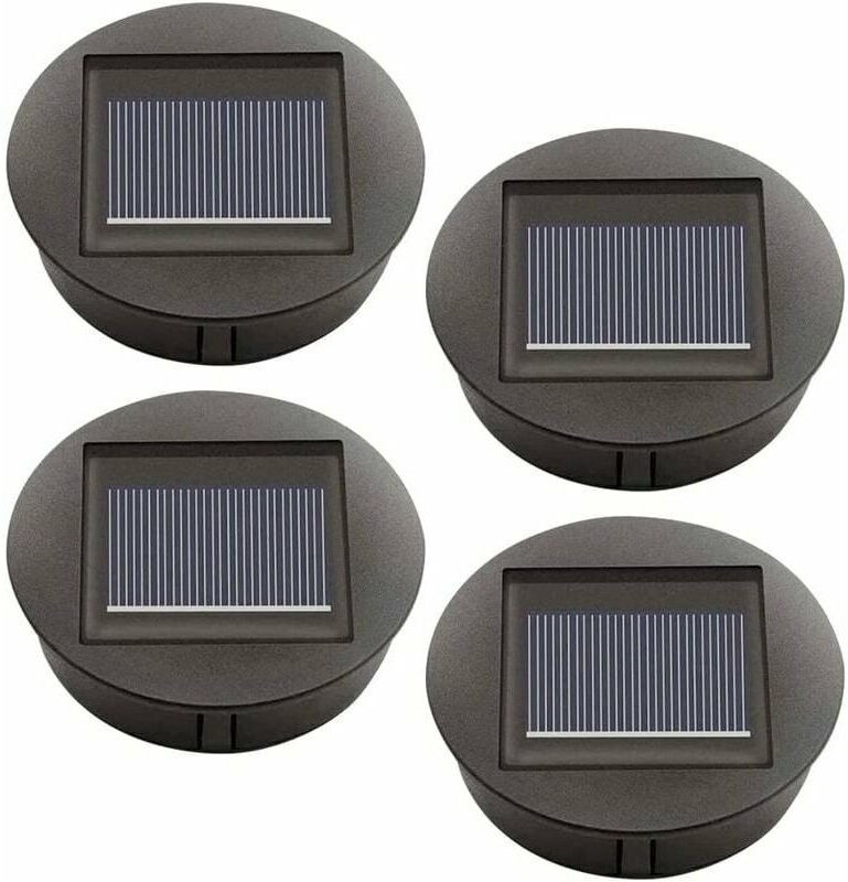 4er-Pack Ersatz-Solarleuchten mit LED-Birnen, Top-Ersatz für Solarleuchten, LED-Solarpanel-Laternenabdeckung für hängend...