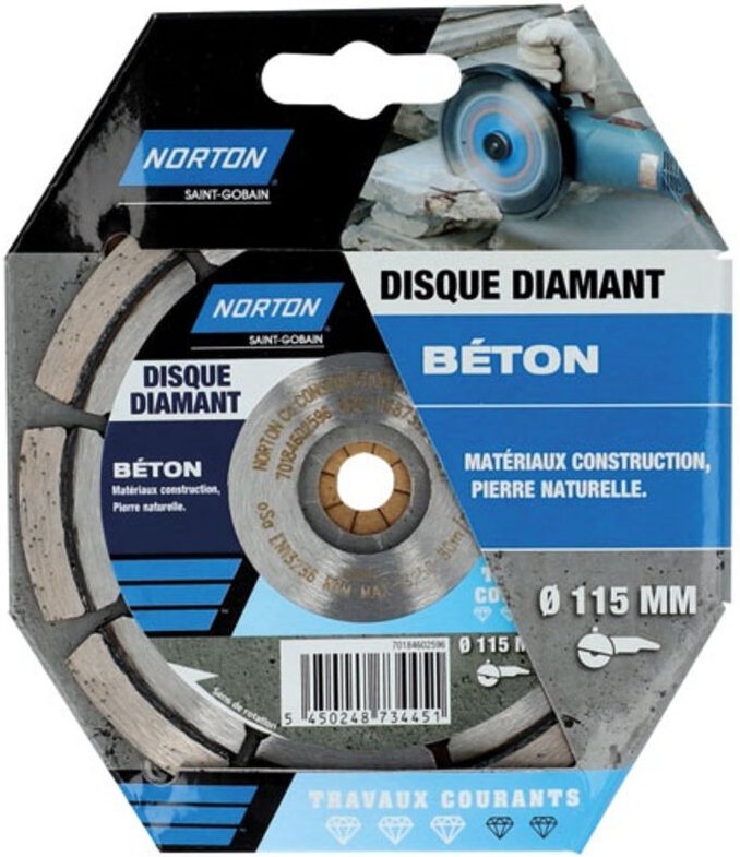 Diamant-Scheibe 115 für allgemeine Bauarbeiten - Norton