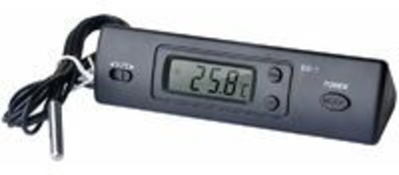 Digitales Mini-Autothermometer, Multifunktionsthermometer für Innen und Außen, Zeitanzeige, Temperaturanzeige mit Sonde