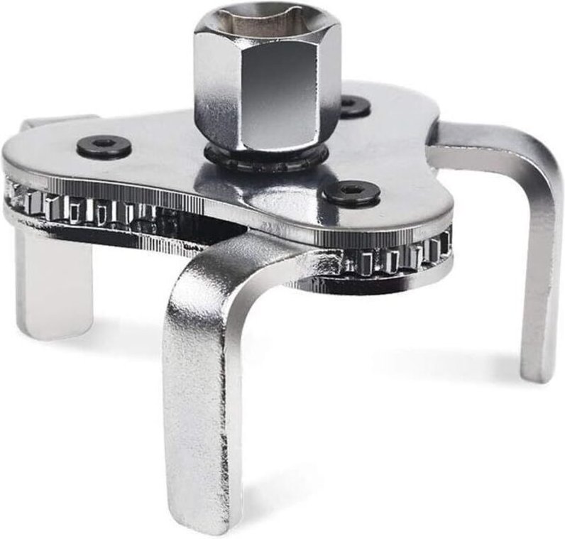 Universeller, verstellbarer Ölfilterschlüssel, 2-1/2 Zoll bis 4,5 Zoll, Ölfilterschlüssel-Werkzeugset mit 3 Backen