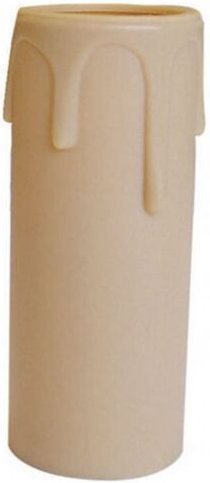 E14 TIBELEC Kerze, Kunststoff, beige TIBELEC