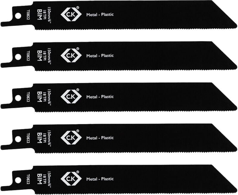 Thumbnail - C.k Magma - c.k T0822 Säbelsägeblätter 18 tpi, 5er Pack Sägeblatt-Länge 150 mm 5 St.