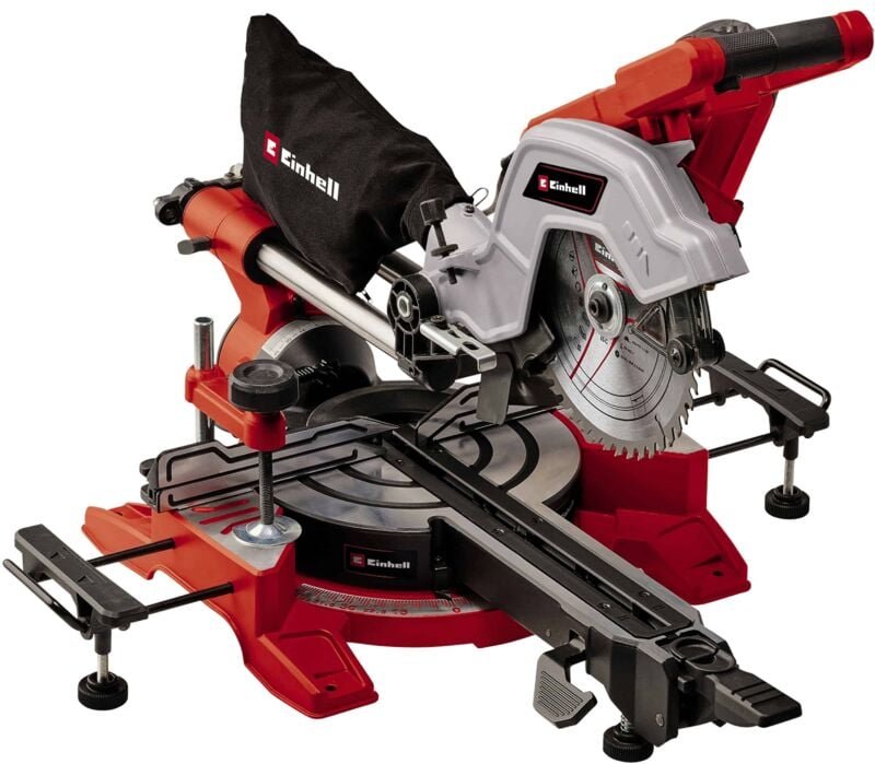 Einhell - Zug-Kapp-Gehrungssäge te-sm 8 l Dual (1800 w, max. 65 mm x 305 mm Schnitttiefe/-breite, ø 216 mm Sägeblatt, be...