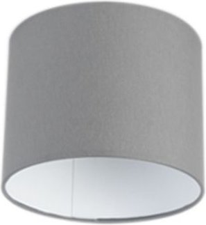 Lampenschirm grau 18/18/14 mit weißer Innenseite