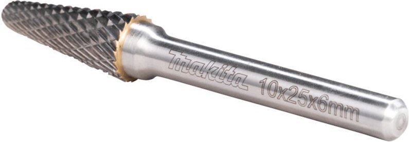 B-52819 Frässtift Hartmetall Rundkegel Produktabmessung, ø 10 mm Arbeits-Länge 25 mm Schaft - Makita