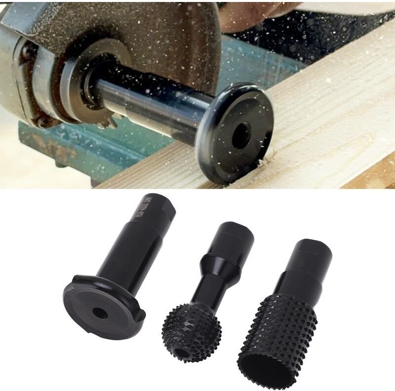 Set di 3 accessori per smerigliatrice angolare: fresa rotativa a sfera M10, utensili per smerigliare, scanalare e lucida...