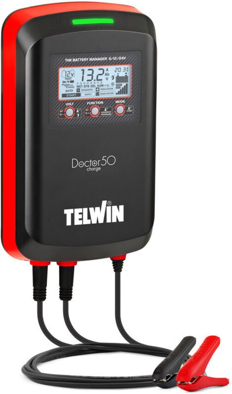 Thumbnail - Telwin - Batterieladegerät Doctor charge 50 6/12/24V 50A Kapazität 600Ah