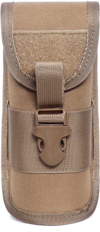 Sollbry - Brillenetui für den Außenbereich, langlebig, taktische Tasche, Sonnenbrillenetui, Armee-Stil, Taschenlampentas...