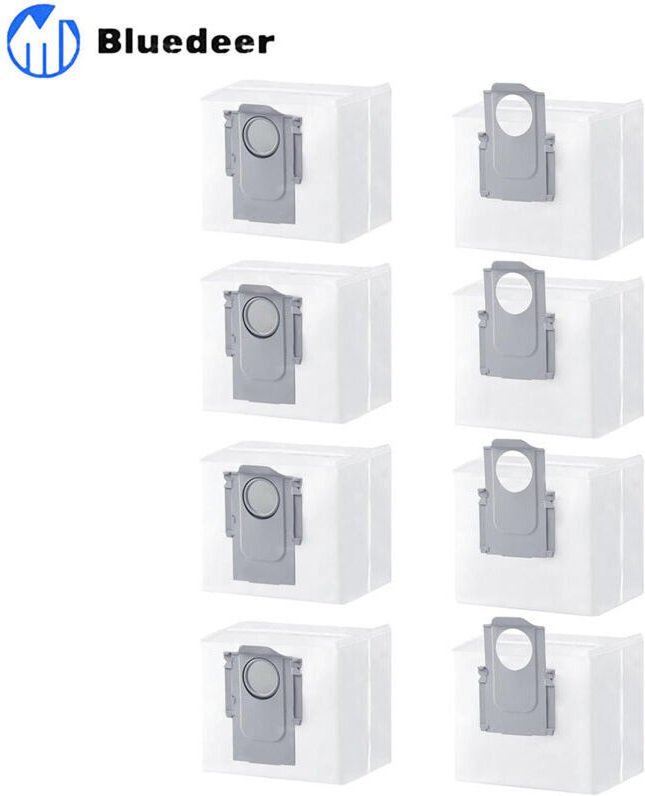 8er-Pack Staubsaugerbeutel für Roborock S8+, S8 Pro Ultra, S7 MaxV Ultra, Q7+, Q7 Max+, Q8 Max+, Q5 Pro+ – Ersatzteilset