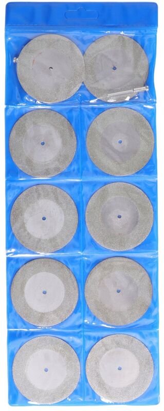 10 Stück dünne Trennscheiben mit roter runder Schleifwalze für Metall und Holz, 60 mm / 2,4 Zoll Schleifdurchmesser (60 ...