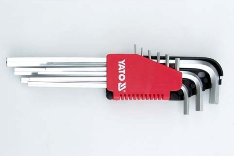 Inbusschlüsselsatz 9-Teilig 1,5-10mm Lang - Yt-0501